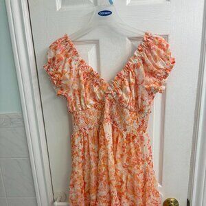 Delphine Smocked Mini Dress